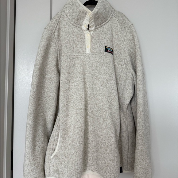 Women's L.L.Bean Sweater Fleece Pullover - Picture 1 of 5